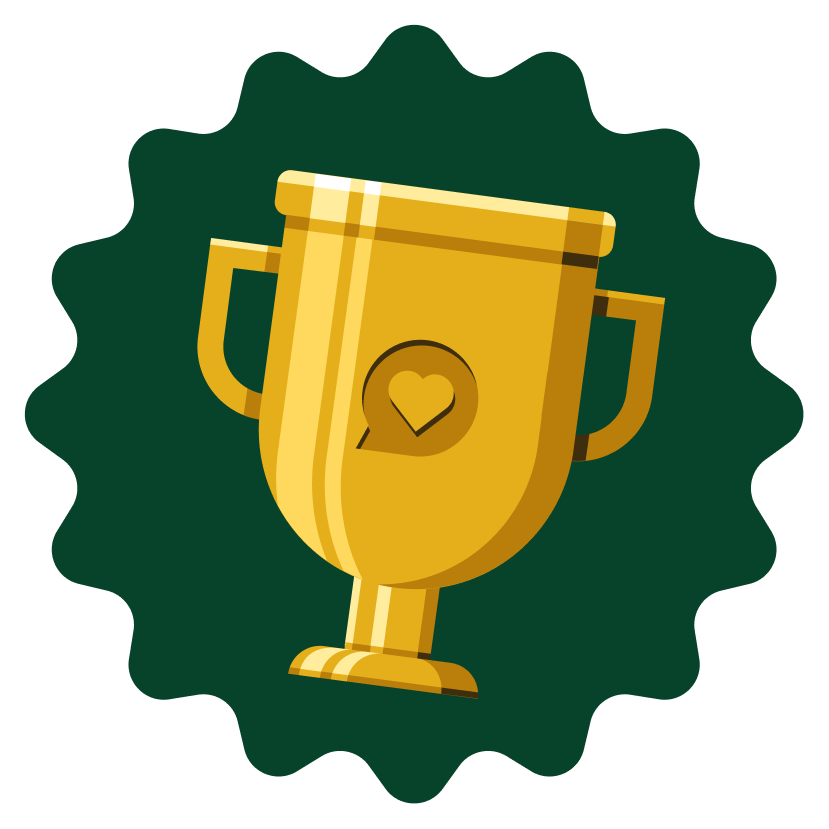 Official Nextdoor Neighborhood Fave trophy